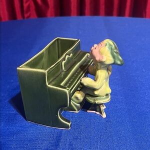 Drummond Pottery Pixie Playing Piano Planter